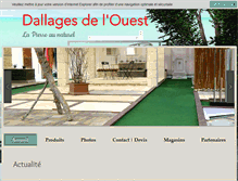 Tablet Screenshot of dallagesdelouest.com